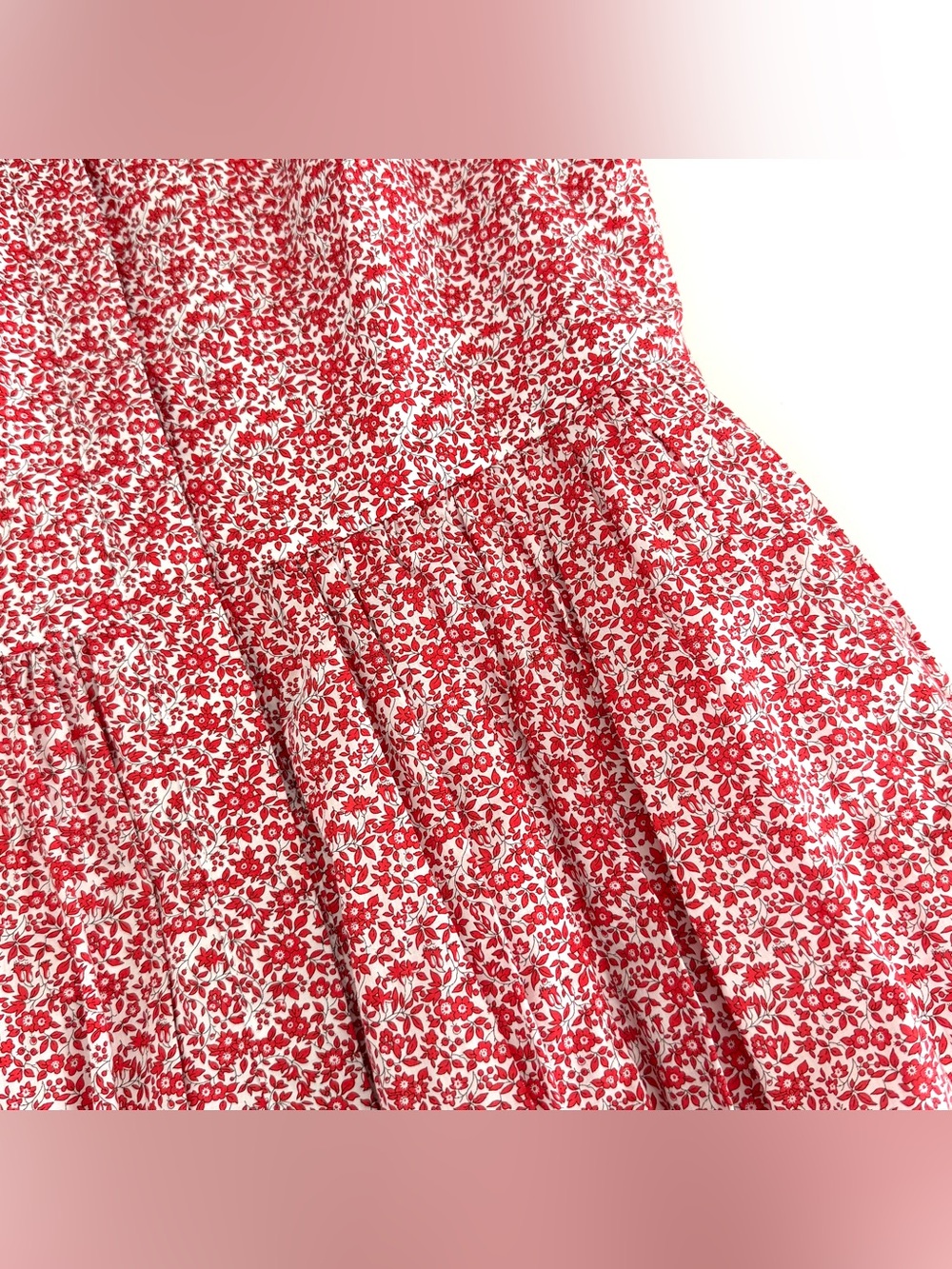 J Crew Liberty Floral Sleeveless Ruffleneck Pleated Midi Dress in Chamomile - Picture 8 of 12